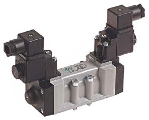 Distributeur à commande électrique ISO5599/1 - 5/2 bistable pilotage CNOMO ISO2E51